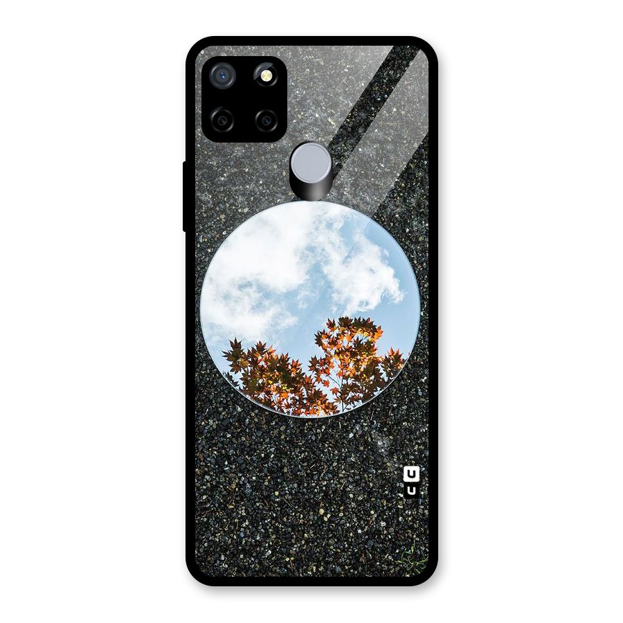 Beautiful Sky Leaves Glass Back Case for Realme C15