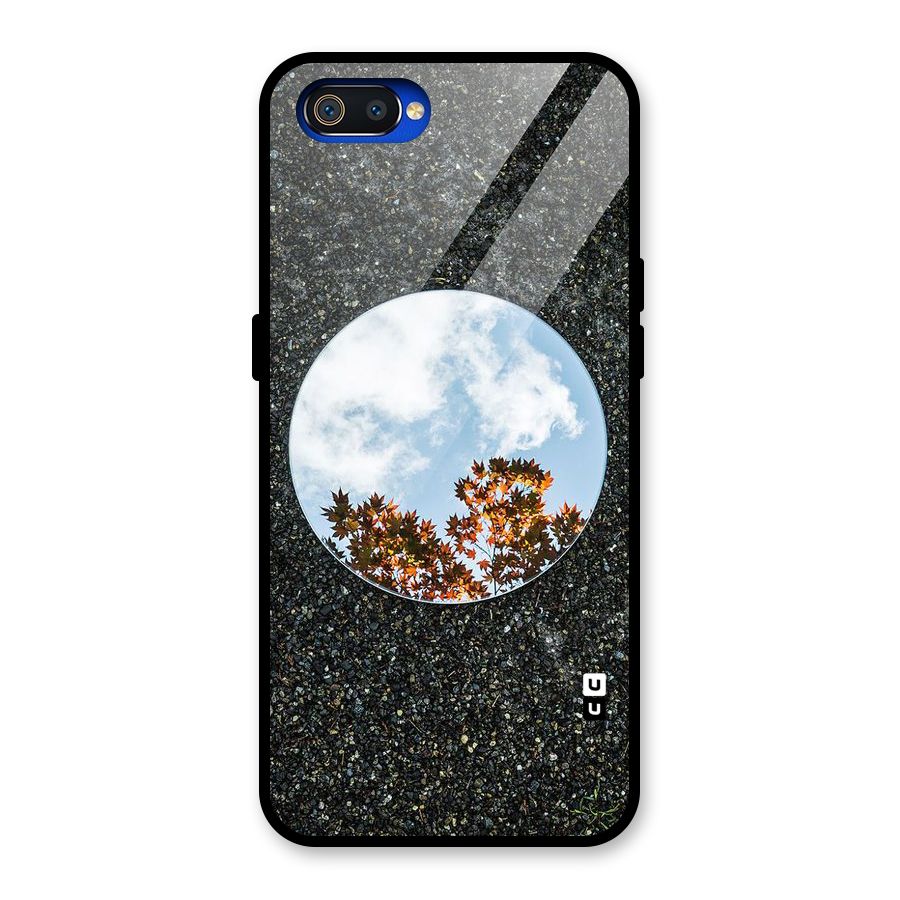 Beautiful Sky Leaves Glass Back Case for Realme C2