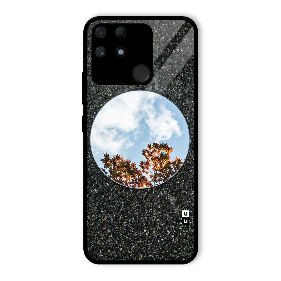 Beautiful Sky Leaves Glass Back Case for Realme Narzo 50A