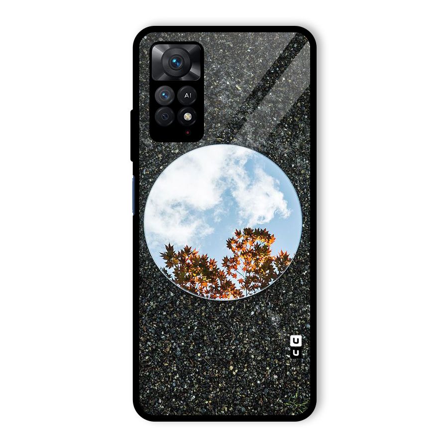 Beautiful Sky Leaves Glass Back Case for Redmi Note 11 Pro