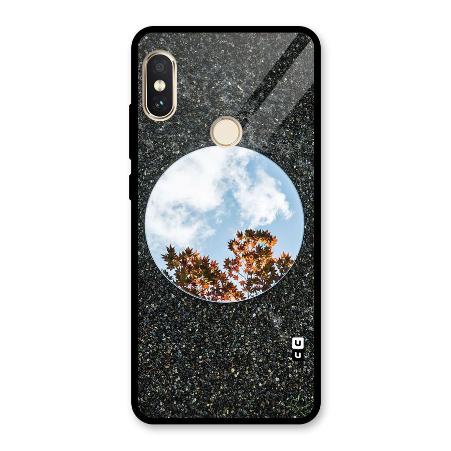 Beautiful Sky Leaves Glass Back Case for Redmi Note 5 Pro