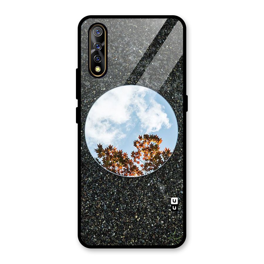 Beautiful Sky Leaves Glass Back Case for Vivo S1