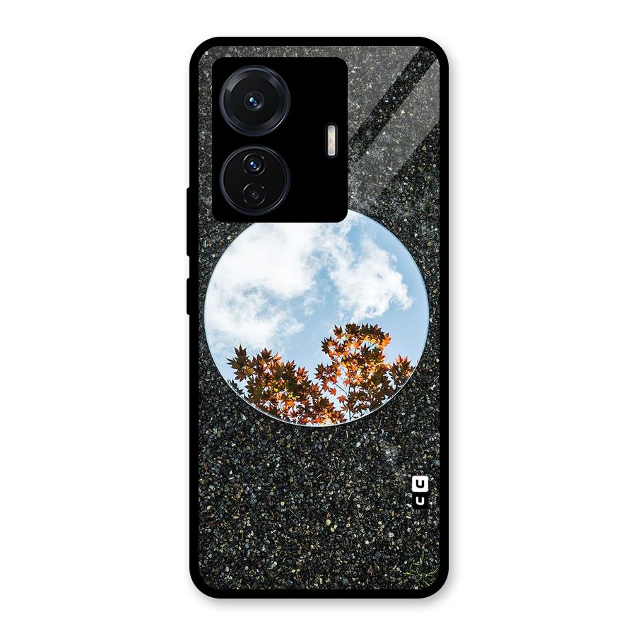 Beautiful Sky Leaves Glass Back Case for Vivo T1 Pro
