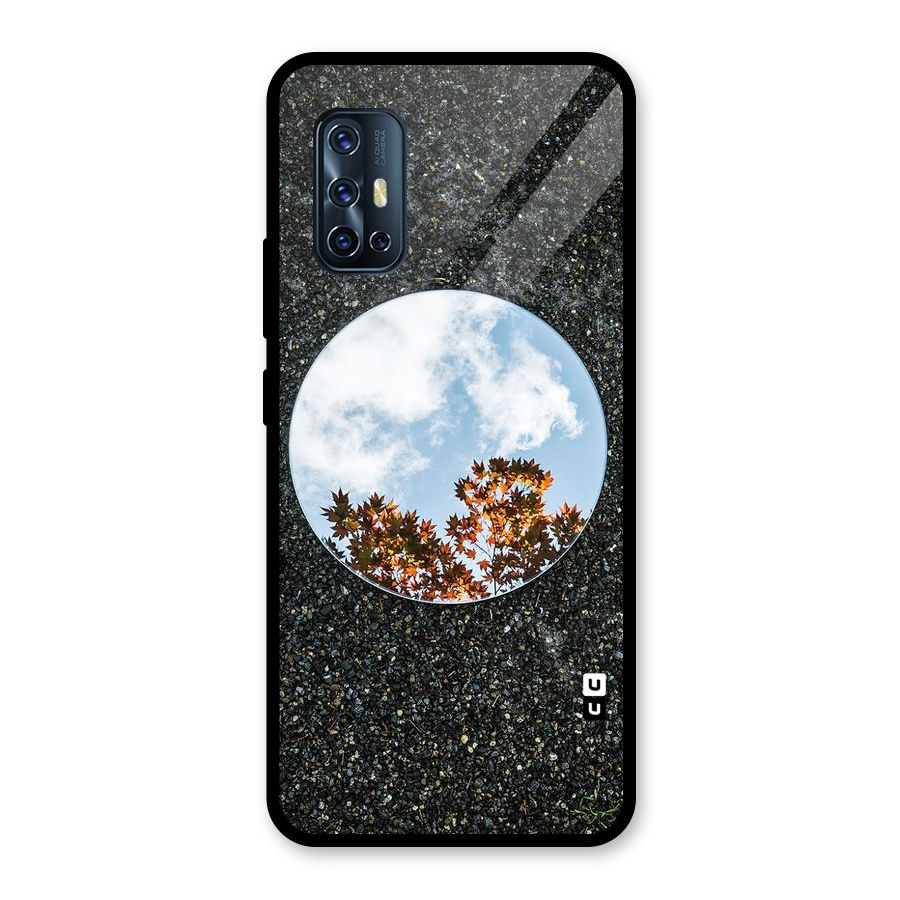 Beautiful Sky Leaves Glass Back Case for Vivo V17