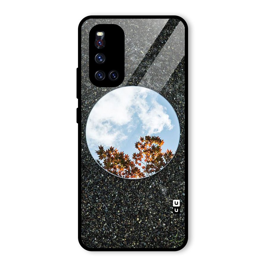 Beautiful Sky Leaves Glass Back Case for Vivo V19