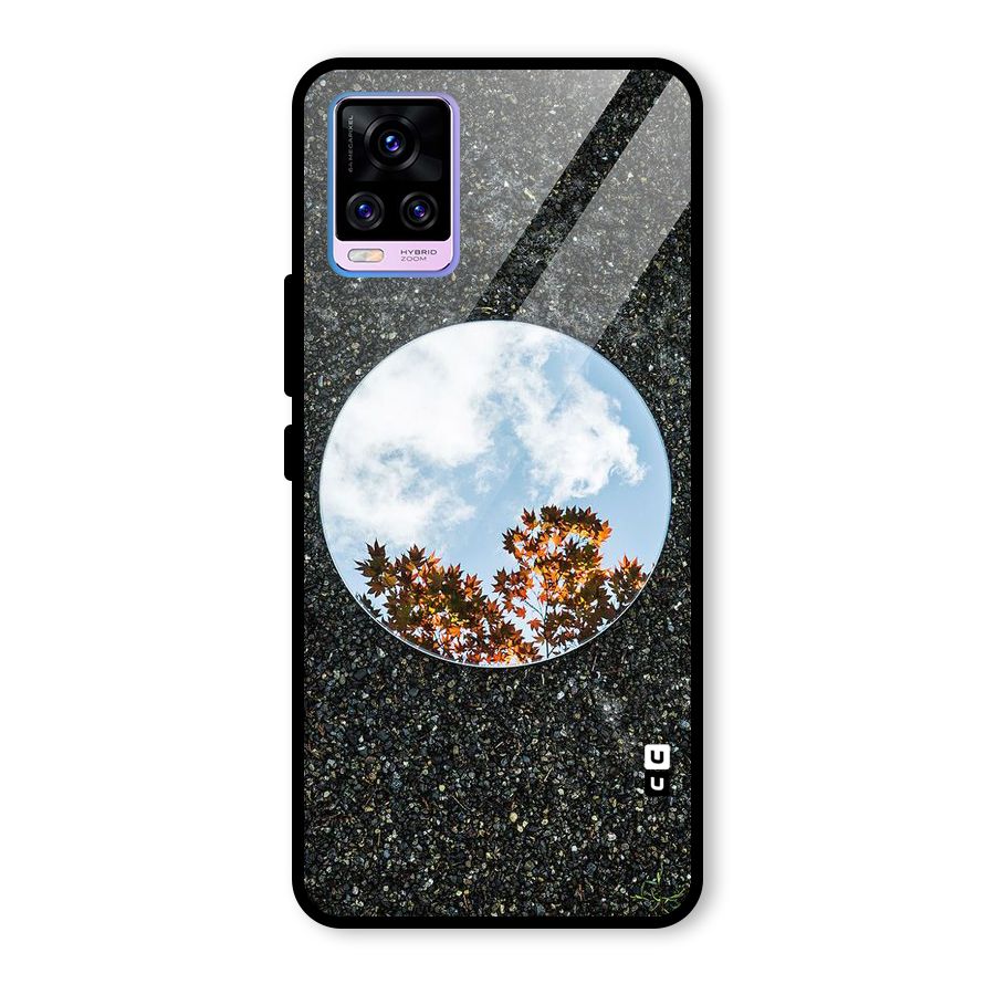 Beautiful Sky Leaves Glass Back Case for Vivo V20 Pro