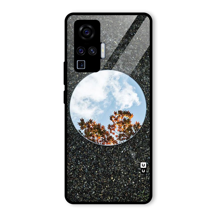 Beautiful Sky Leaves Glass Back Case for Vivo X50 Pro