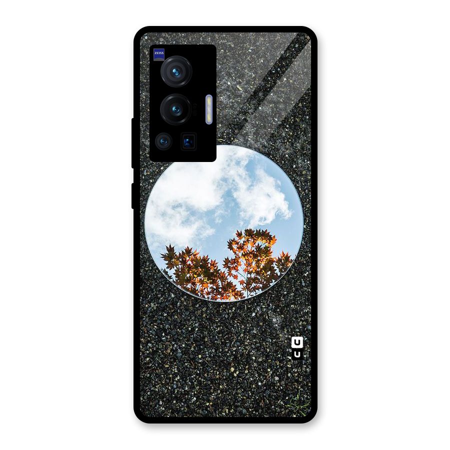 Beautiful Sky Leaves Glass Back Case for Vivo X70 Pro