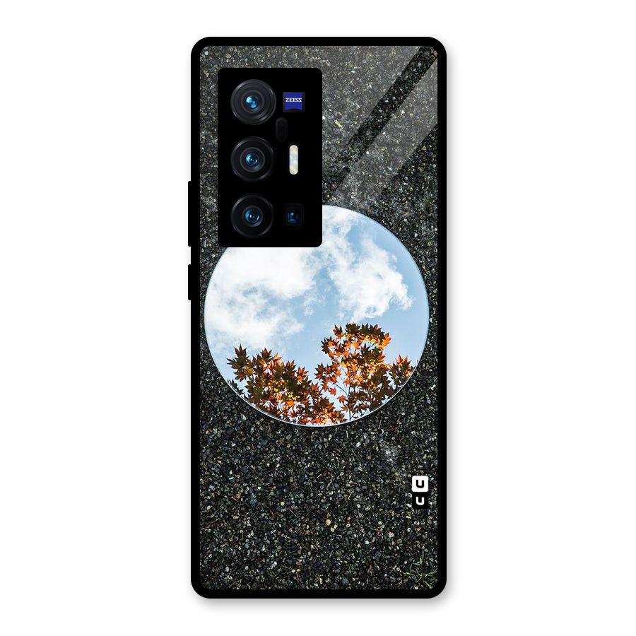 Beautiful Sky Leaves Glass Back Case for Vivo X70 Pro Plus