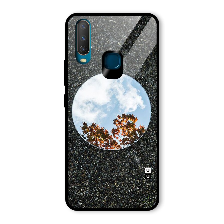Beautiful Sky Leaves Glass Back Case for Vivo Y15