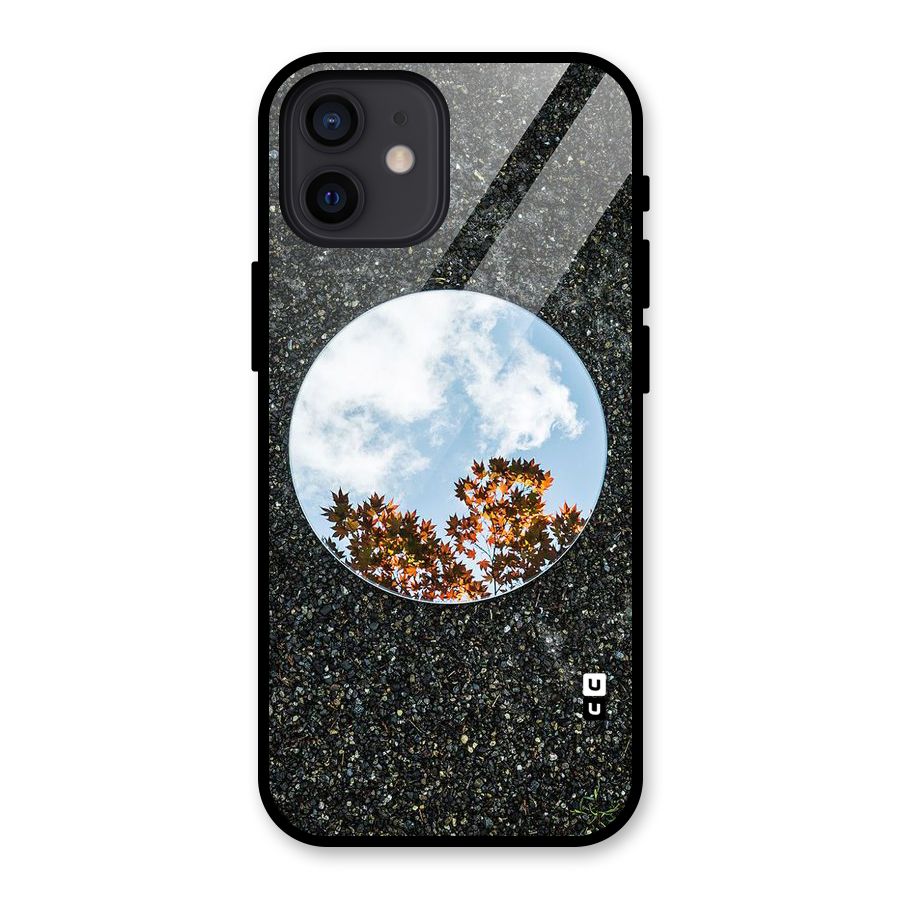 Beautiful Sky Leaves Glass Back Case for iPhone 12