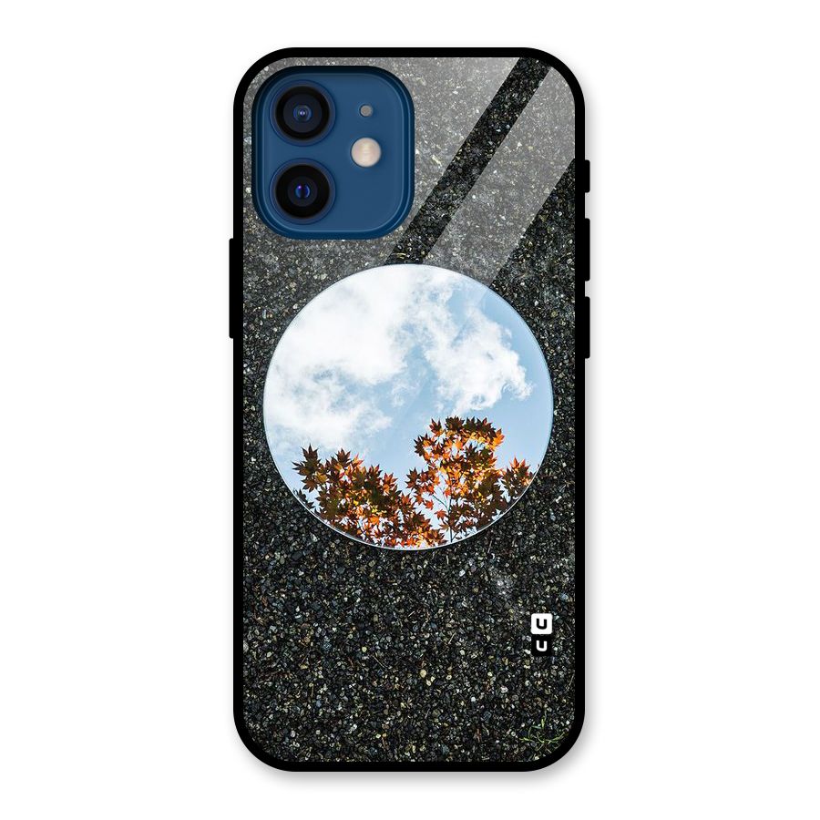 Beautiful Sky Leaves Glass Back Case for iPhone 12 Mini