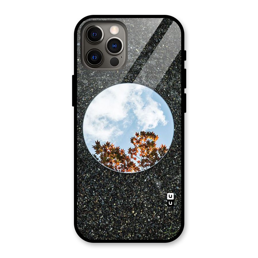 Beautiful Sky Leaves Glass Back Case for iPhone 12 Pro