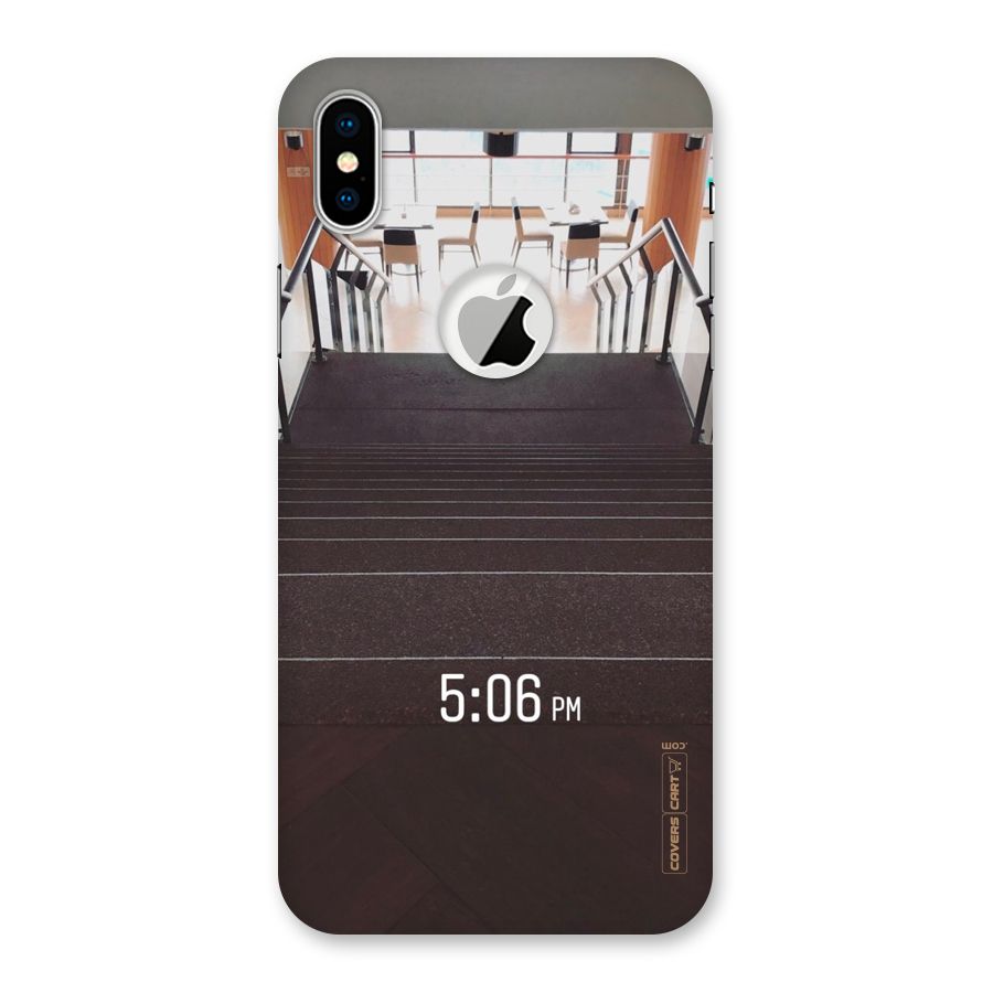 Beautiful Staircase Back Case for iPhone X Logo Cut