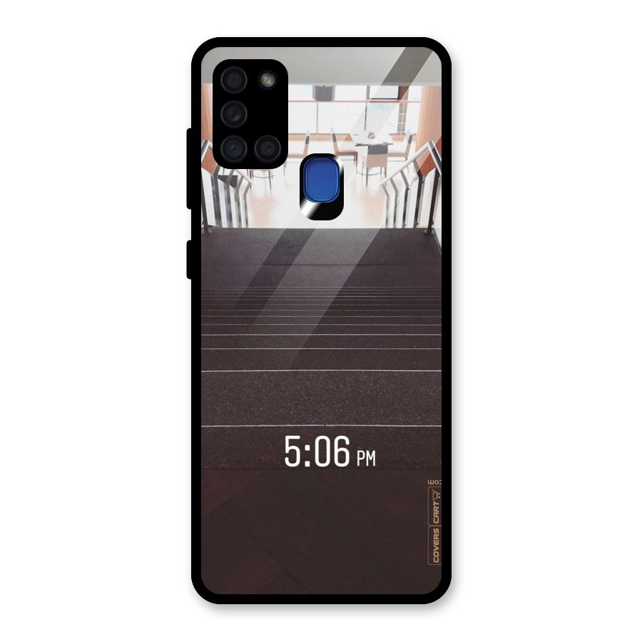 Beautiful Staircase Glass Back Case for Galaxy A21s