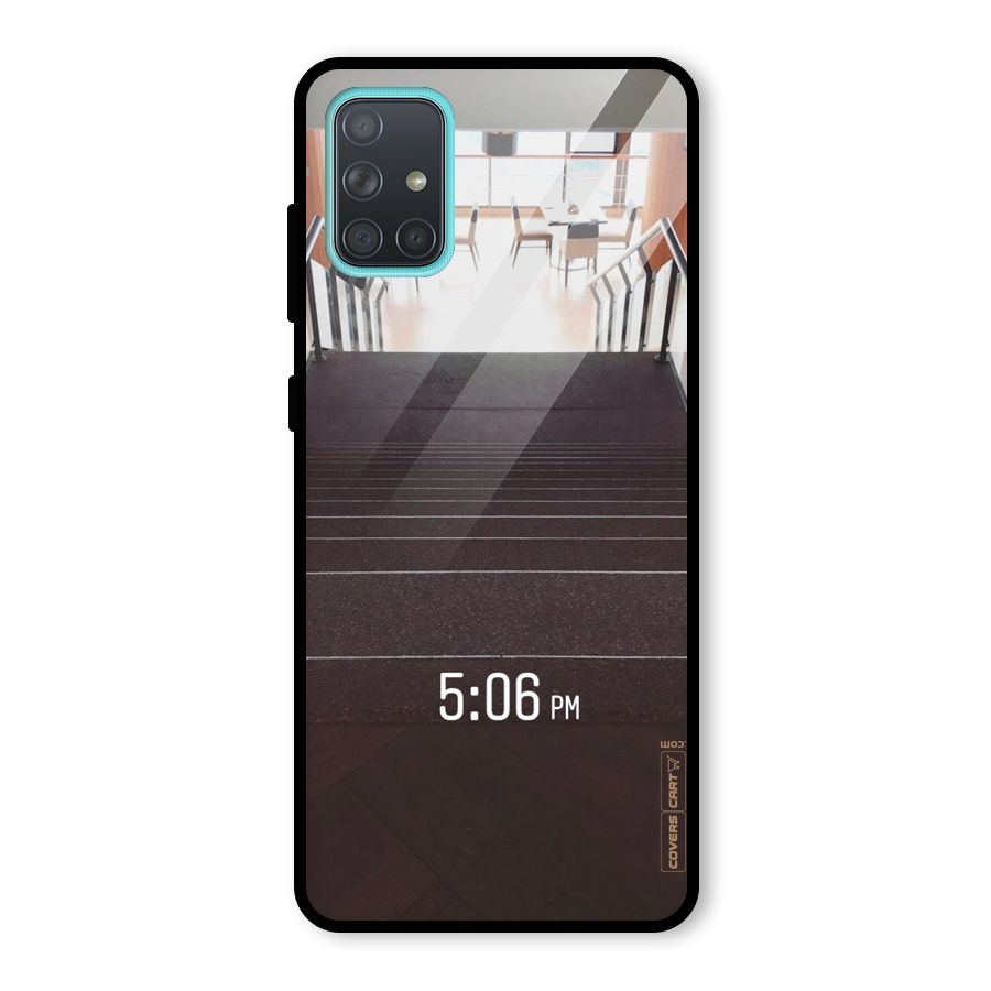 Beautiful Staircase Glass Back Case for Galaxy A71