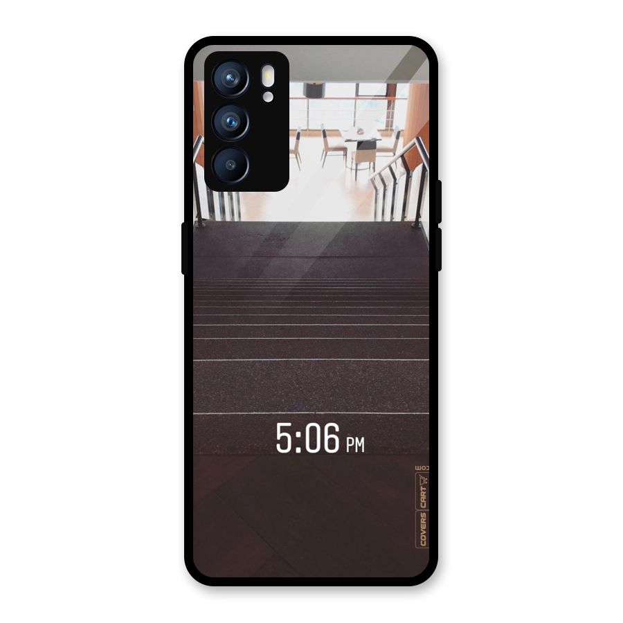 Beautiful Staircase Glass Back Case for Oppo Reno6 5G
