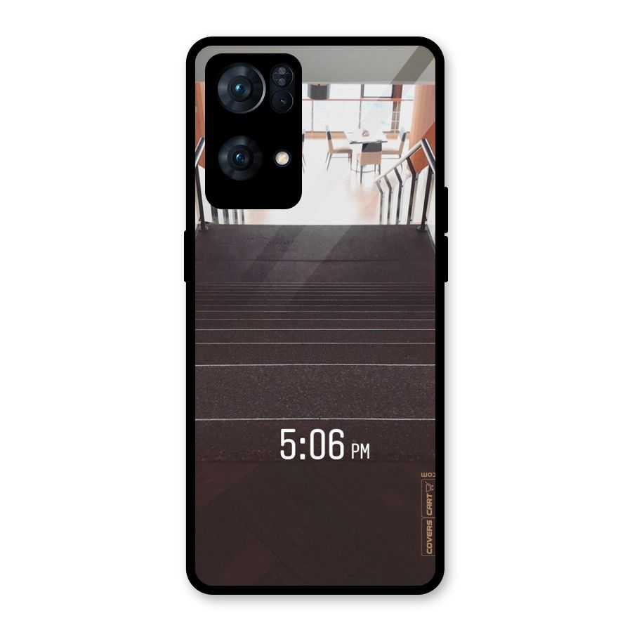Beautiful Staircase Glass Back Case for Oppo Reno7 Pro 5G