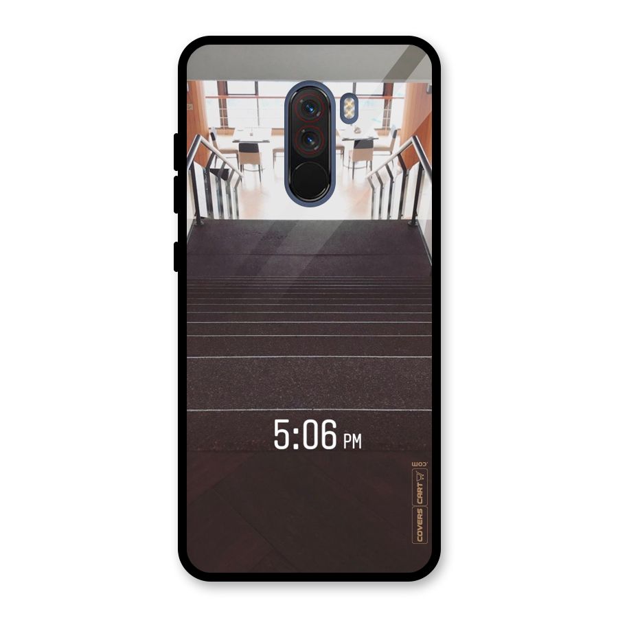Beautiful Staircase Glass Back Case for Poco F1