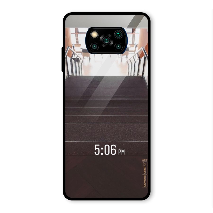Beautiful Staircase Glass Back Case for Poco X3 Pro