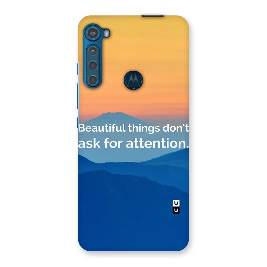 Beautiful Things Quote Back Case for Motorola One Fusion Plus