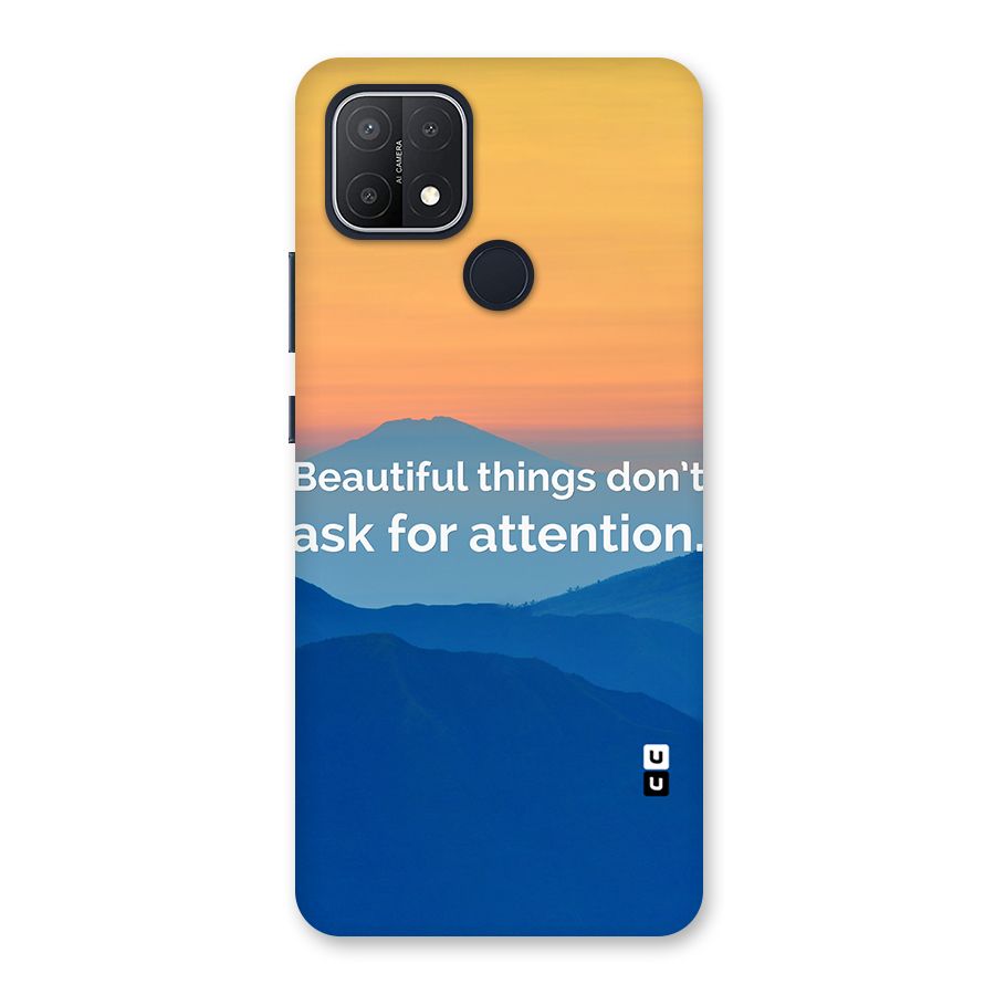 Beautiful Things Quote Back Case for Oppo A15s