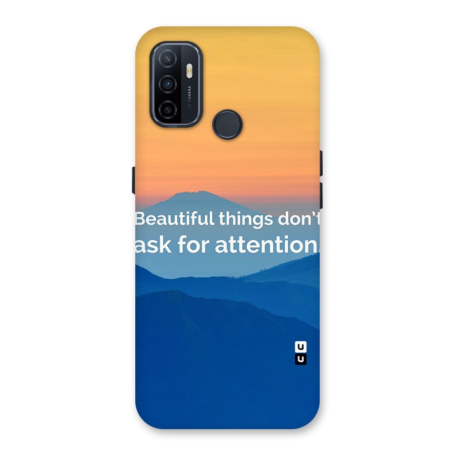 Beautiful Things Quote Back Case for Oppo A32