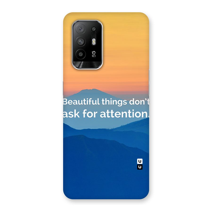 Beautiful Things Quote Back Case for Oppo F19 Pro Plus 5G