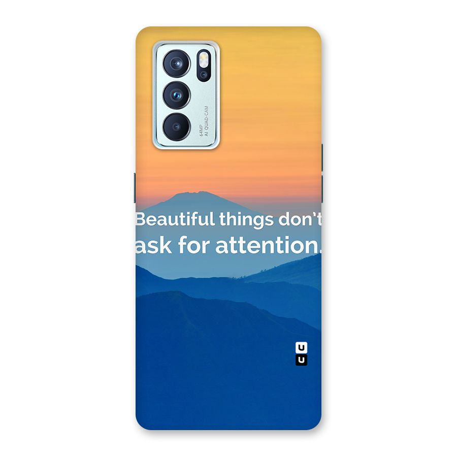 Beautiful Things Quote Back Case for Oppo Reno6 Pro 5G