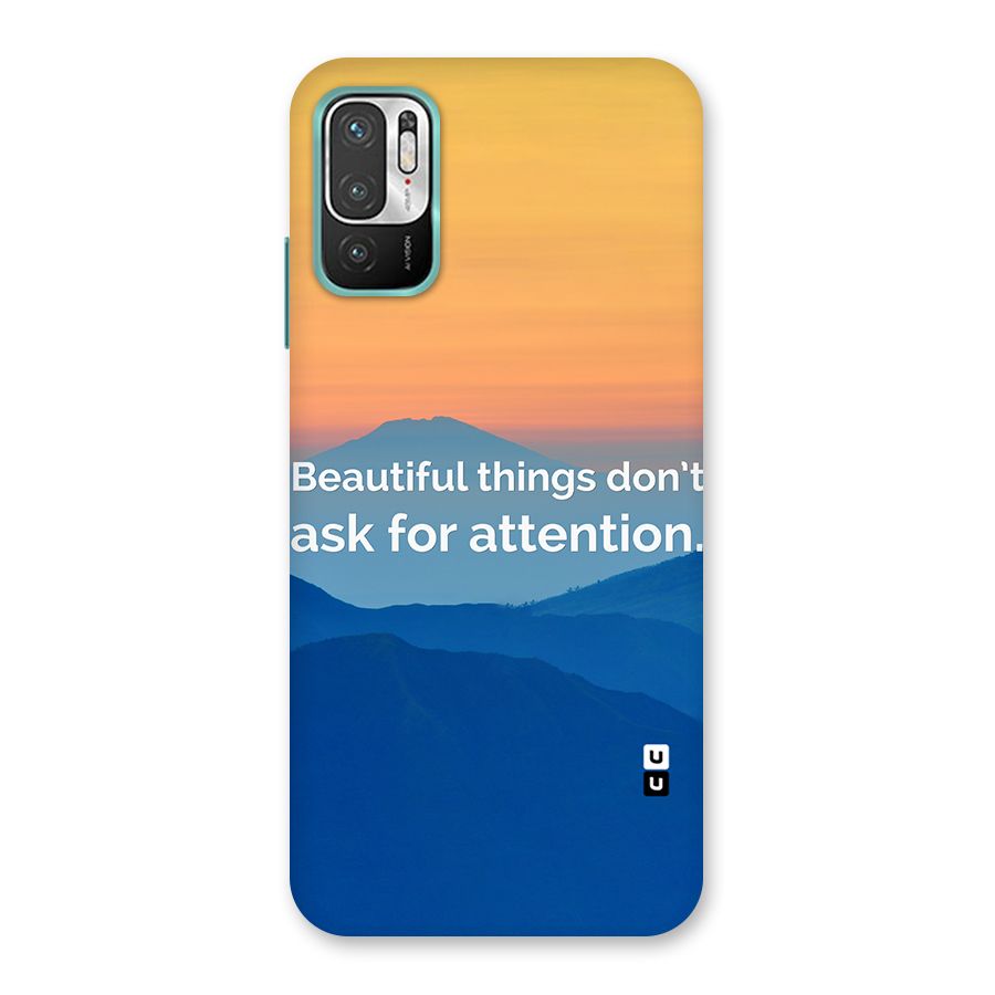 Beautiful Things Quote Back Case for Redmi Note 10T 5G