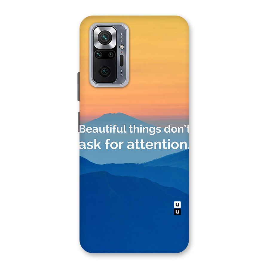 Beautiful Things Quote Back Case for Redmi Note 10 Pro Max