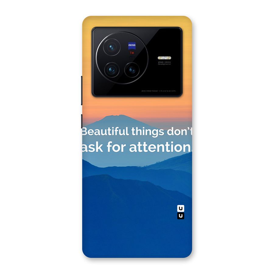Beautiful Things Quote Back Case for Vivo X80