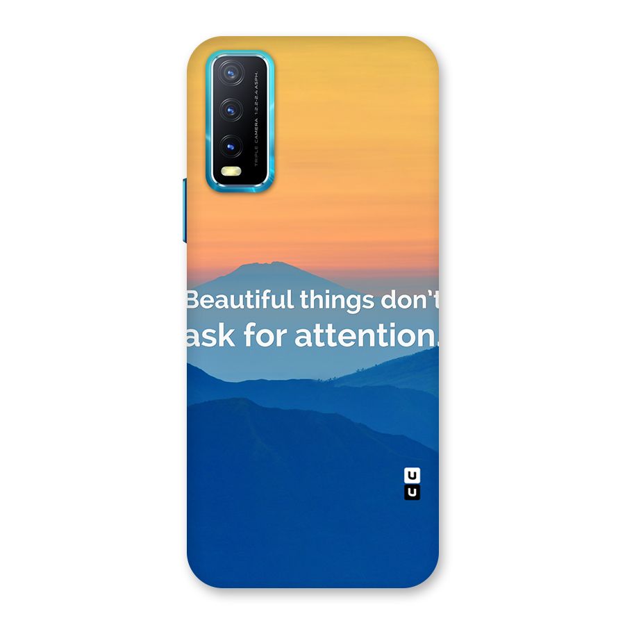 Beautiful Things Quote Back Case for Vivo Y20G