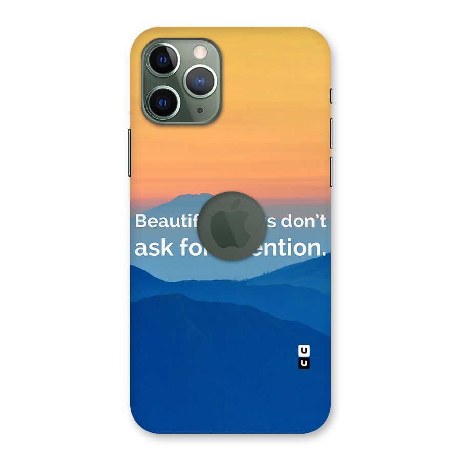 Beautiful Things Quote Back Case for iPhone 11 Pro Logo  Cut