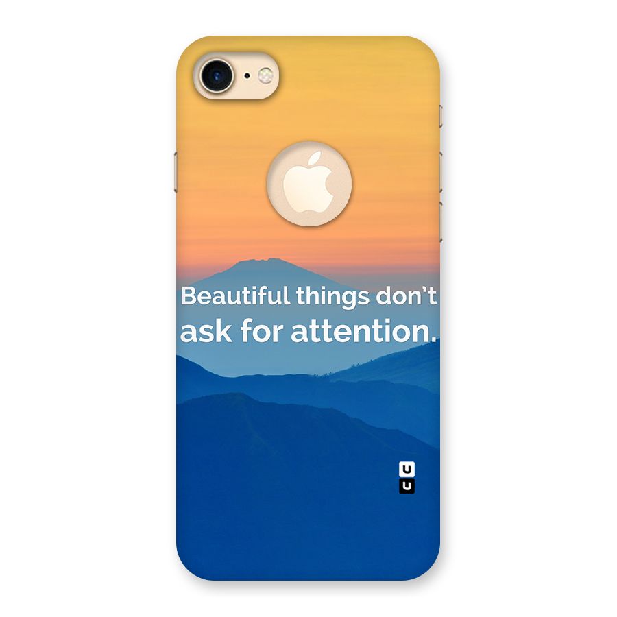 Beautiful Things Quote Back Case for iPhone 8 Logo Cut