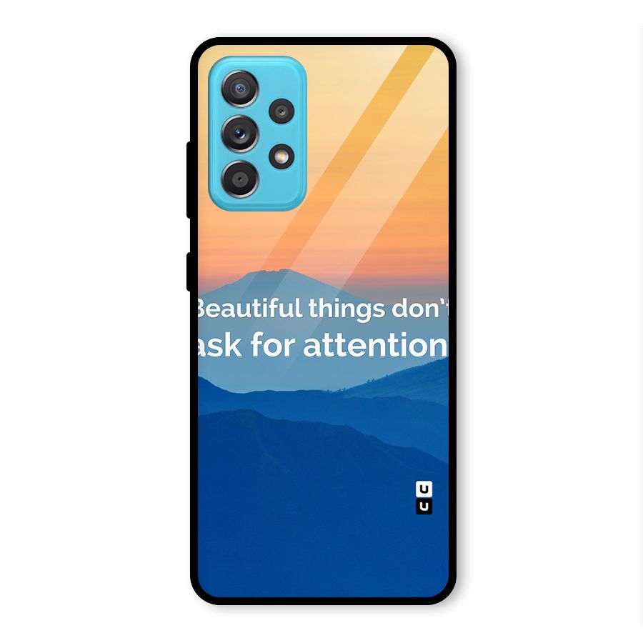 Beautiful Things Quote Glass Back Case for Galaxy A52s 5G