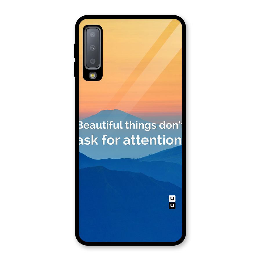 Beautiful Things Quote Glass Back Case for Galaxy A7 (2018)