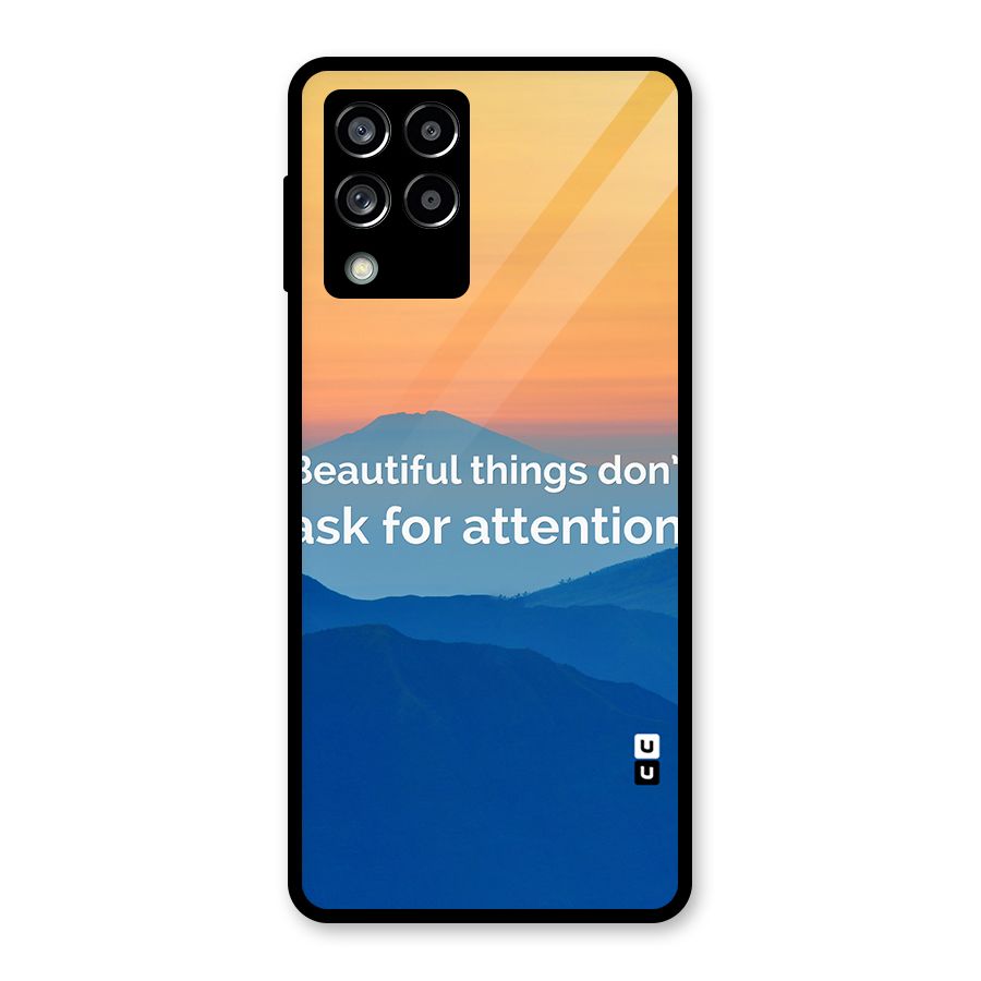 Beautiful Things Quote Glass Back Case for Galaxy M53 5G