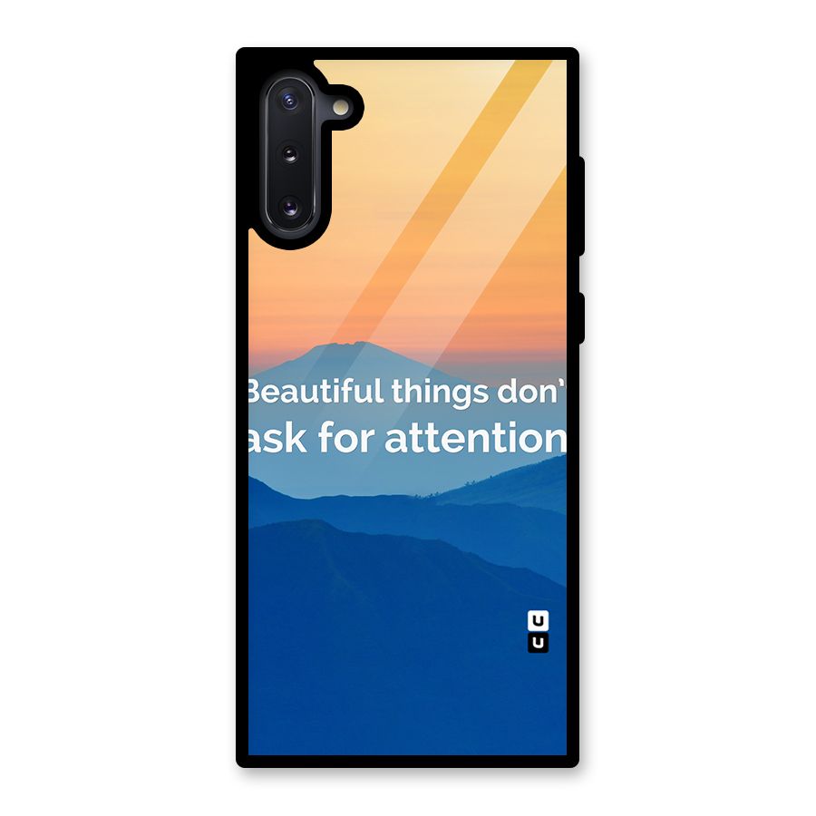 Beautiful Things Quote Glass Back Case for Galaxy Note 10