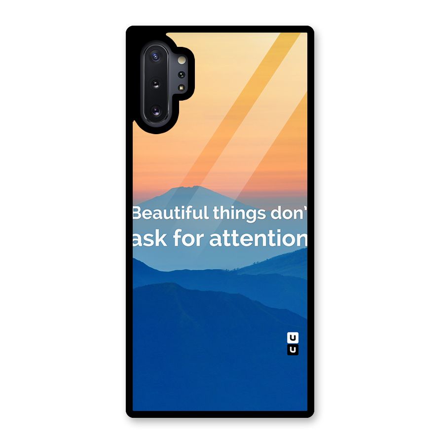 Beautiful Things Quote Glass Back Case for Galaxy Note 10 Plus