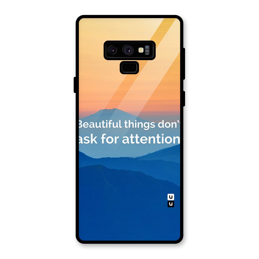 Beautiful Things Quote Glass Back Case for Galaxy Note 9