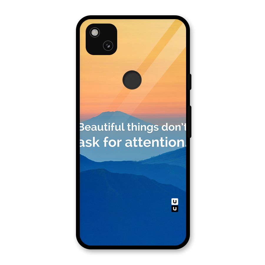 Beautiful Things Quote Glass Back Case for Google Pixel 4a