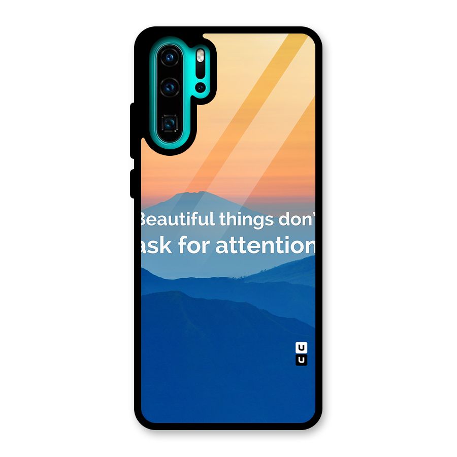 Beautiful Things Quote Glass Back Case for Huawei P30 Pro