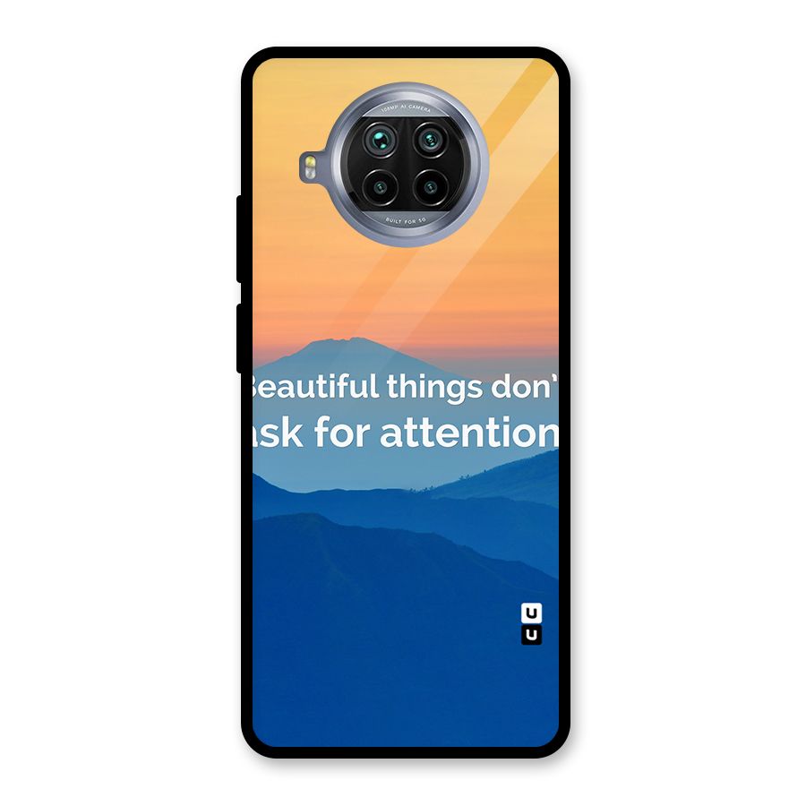 Beautiful Things Quote Glass Back Case for Mi 10i
