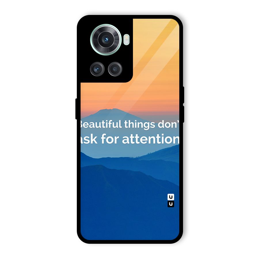 Beautiful Things Quote Glass Back Case for OnePlus 10R