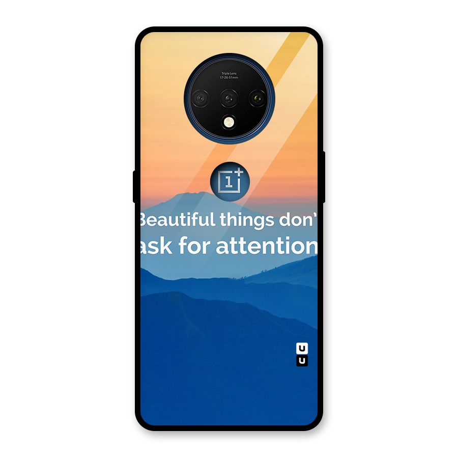 Beautiful Things Quote Glass Back Case for OnePlus 7T