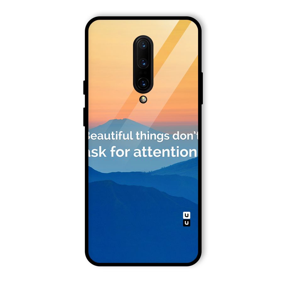 Beautiful Things Quote Glass Back Case for OnePlus 7 Pro