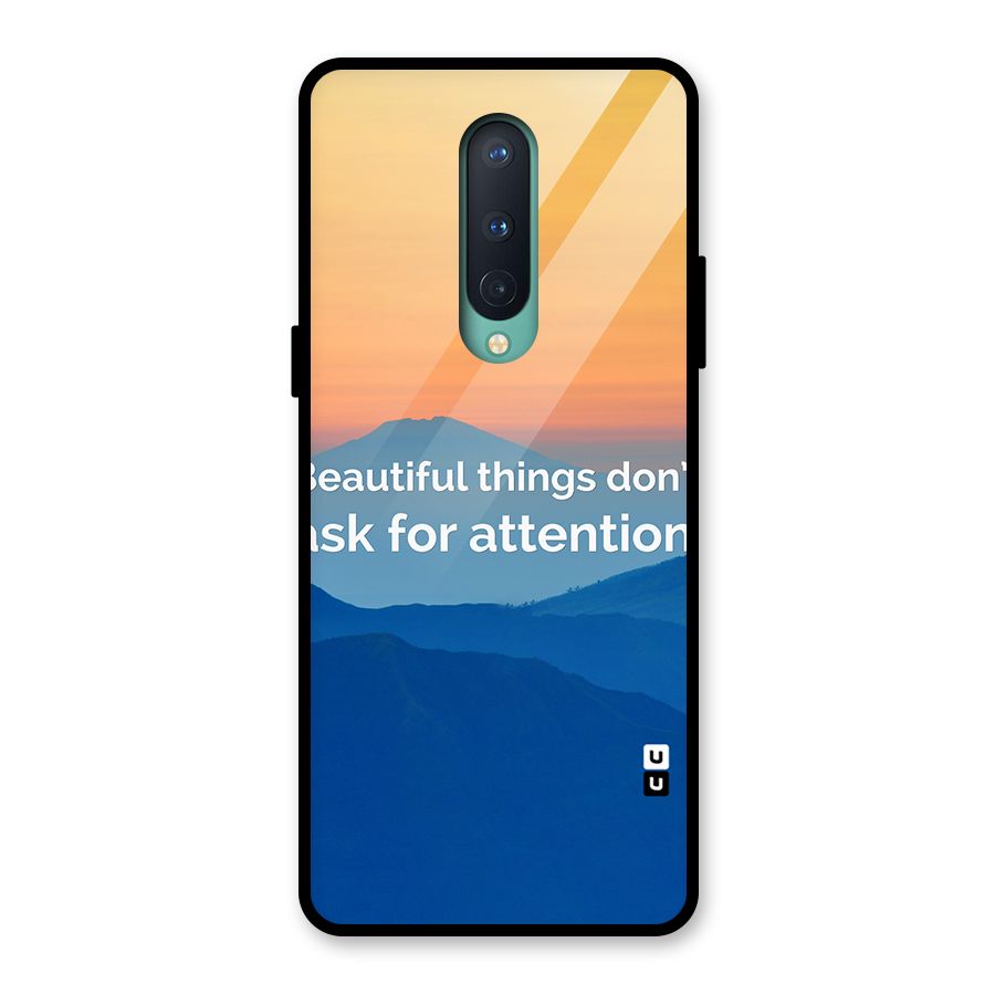 Beautiful Things Quote Glass Back Case for OnePlus 8