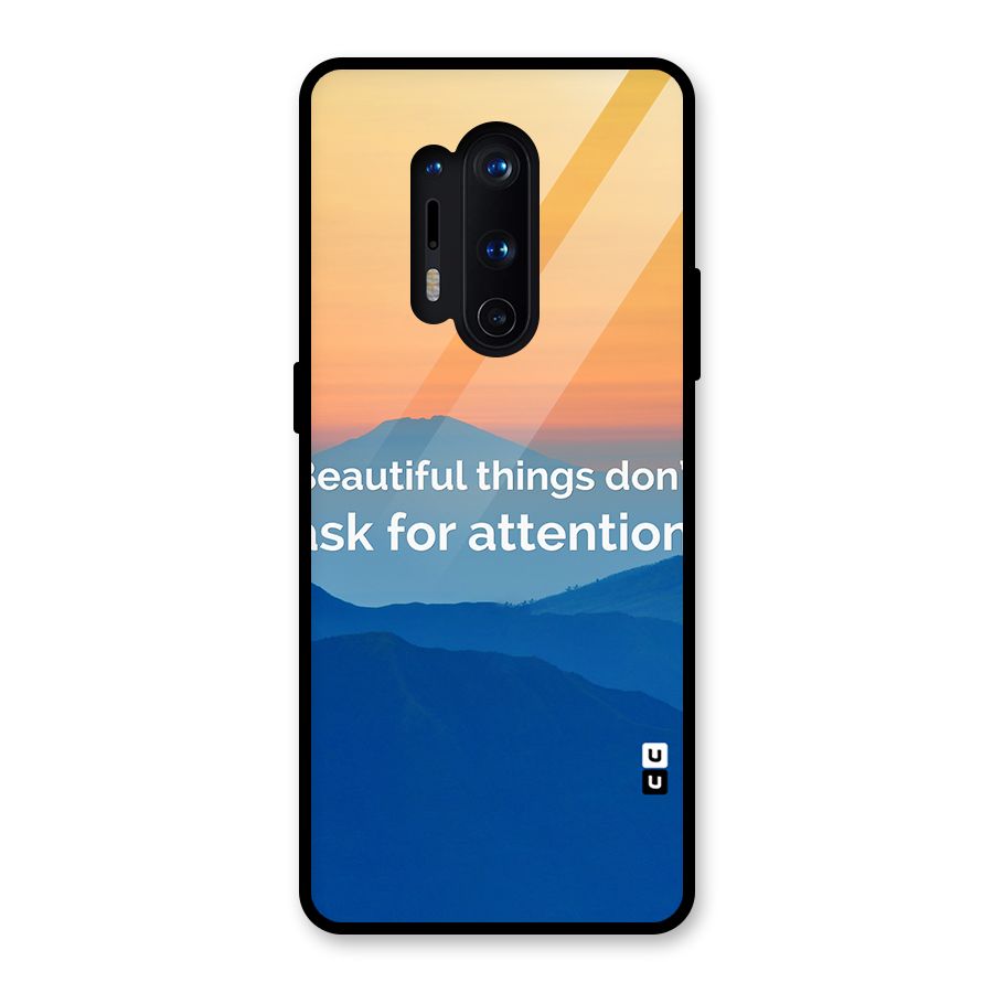 Beautiful Things Quote Glass Back Case for OnePlus 8 Pro