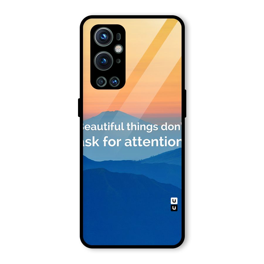 Beautiful Things Quote Glass Back Case for OnePlus 9 Pro